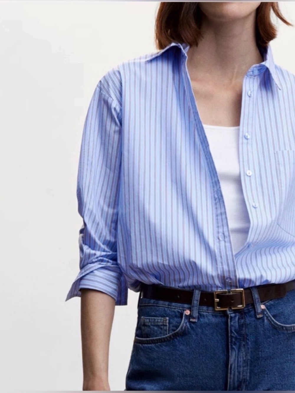 Stripe Button-Down Shirt NWOT